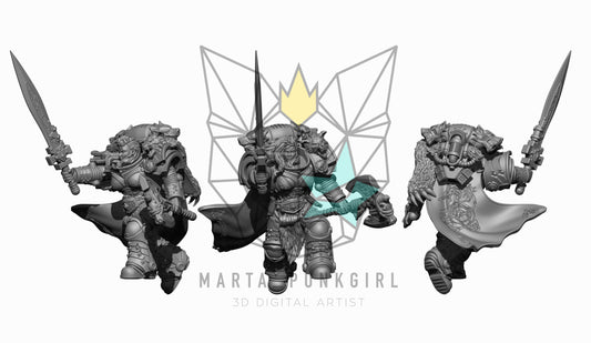 Lagertha | Archon Matriarch (1) - Battle Brothers - Martapunkgirl - 3D Printed Mini Marines