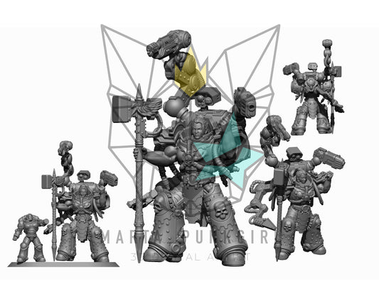 Metalia | Archon Matriarch (1) - Battle Brothers - Martapunkgirl - 3D Printed Mini Marines