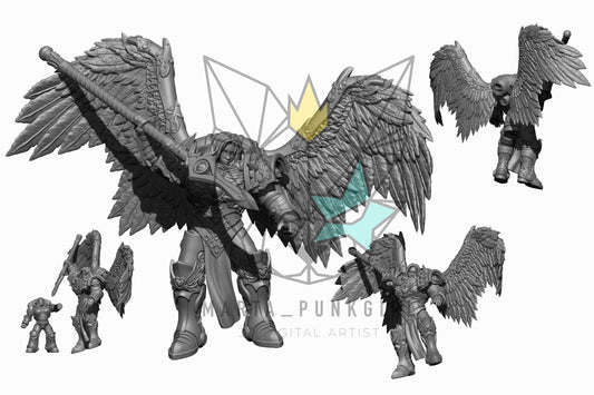 Angela | Archon Matriarch (1) - Battle Brothers - Martapunkgirl - 3D Printed Mini Marines