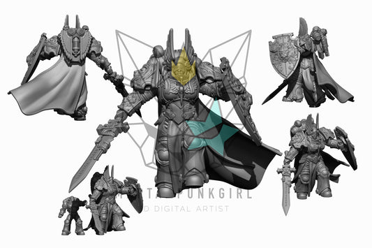Lioness | Archon Matriarch (1) - Battle Brothers - Martapunkgirl - 3D Printed Mini Marines