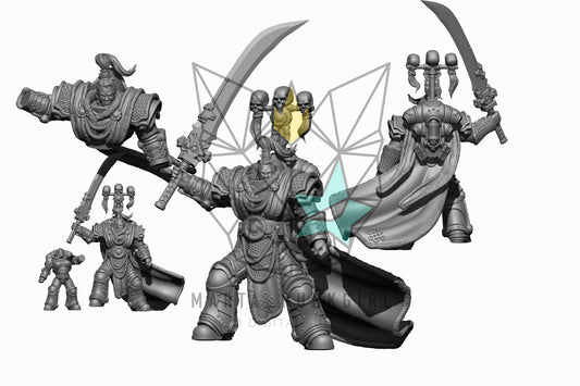 Jhenka | Archon Matriarch (1) - Battle Brothers - Martapunkgirl - 3D Printed Mini Marines