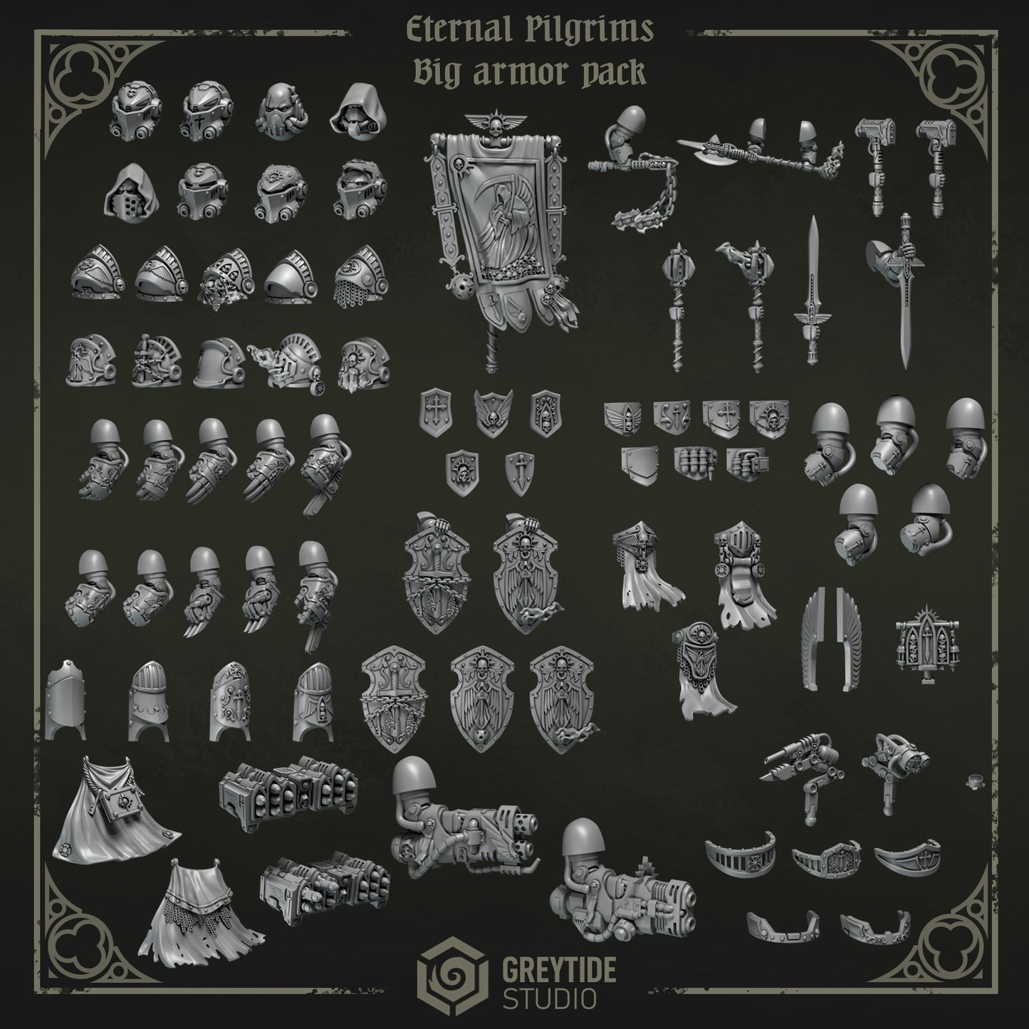 Big Armor Pack Eternal Pilgrims | Battle Brothers - Greytide - Miniatures