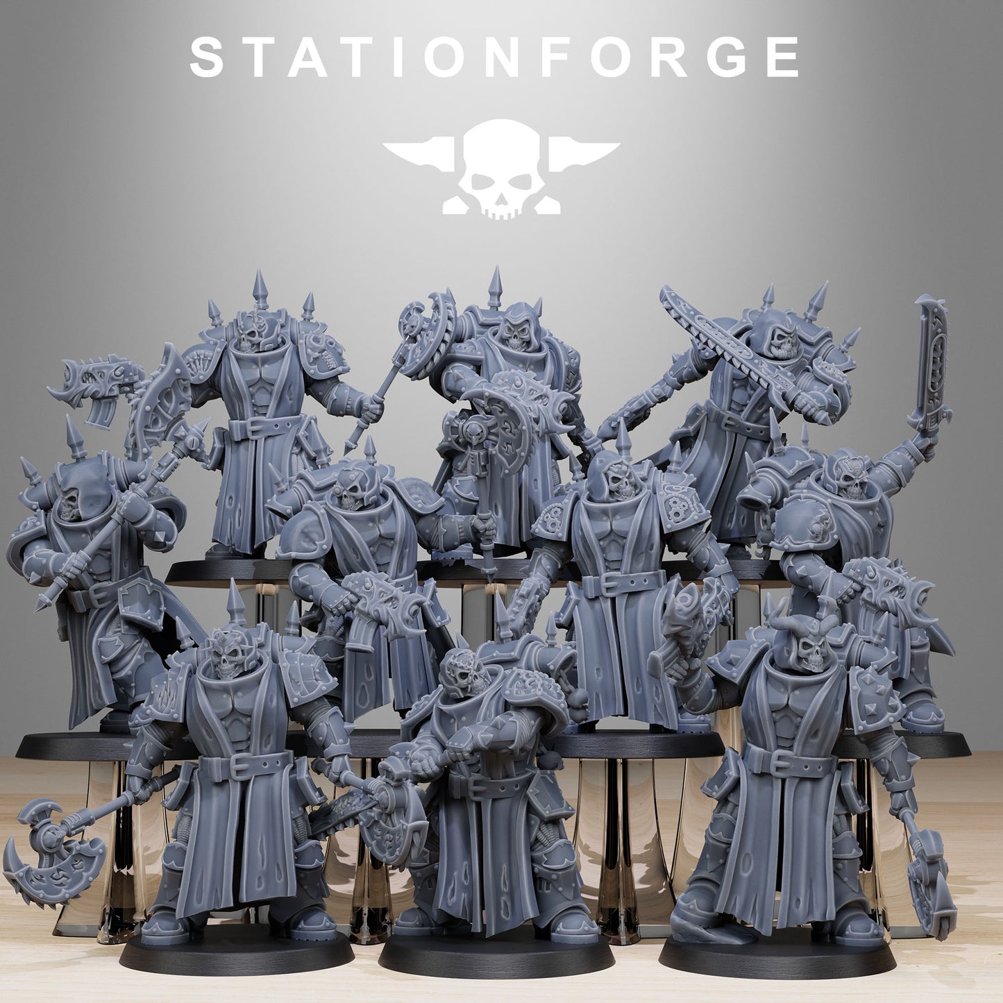 Corrupted Socratis Legion Infantry | Chaos Knights (10) - Havoc Brothers - Stationforge - 3d Printed Mini Marines