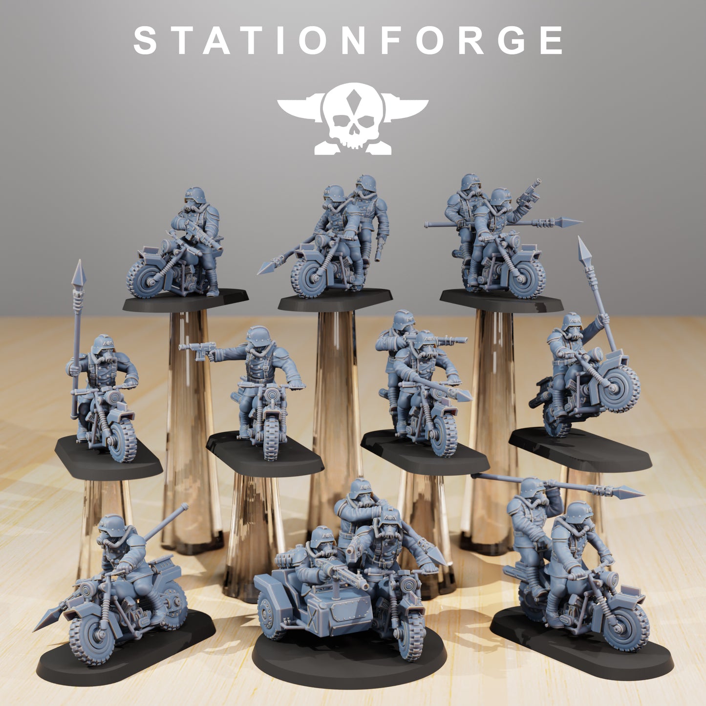 Grimguard Deathbikers (10) | Empire Guard - Human Defense Force - Stationforge
