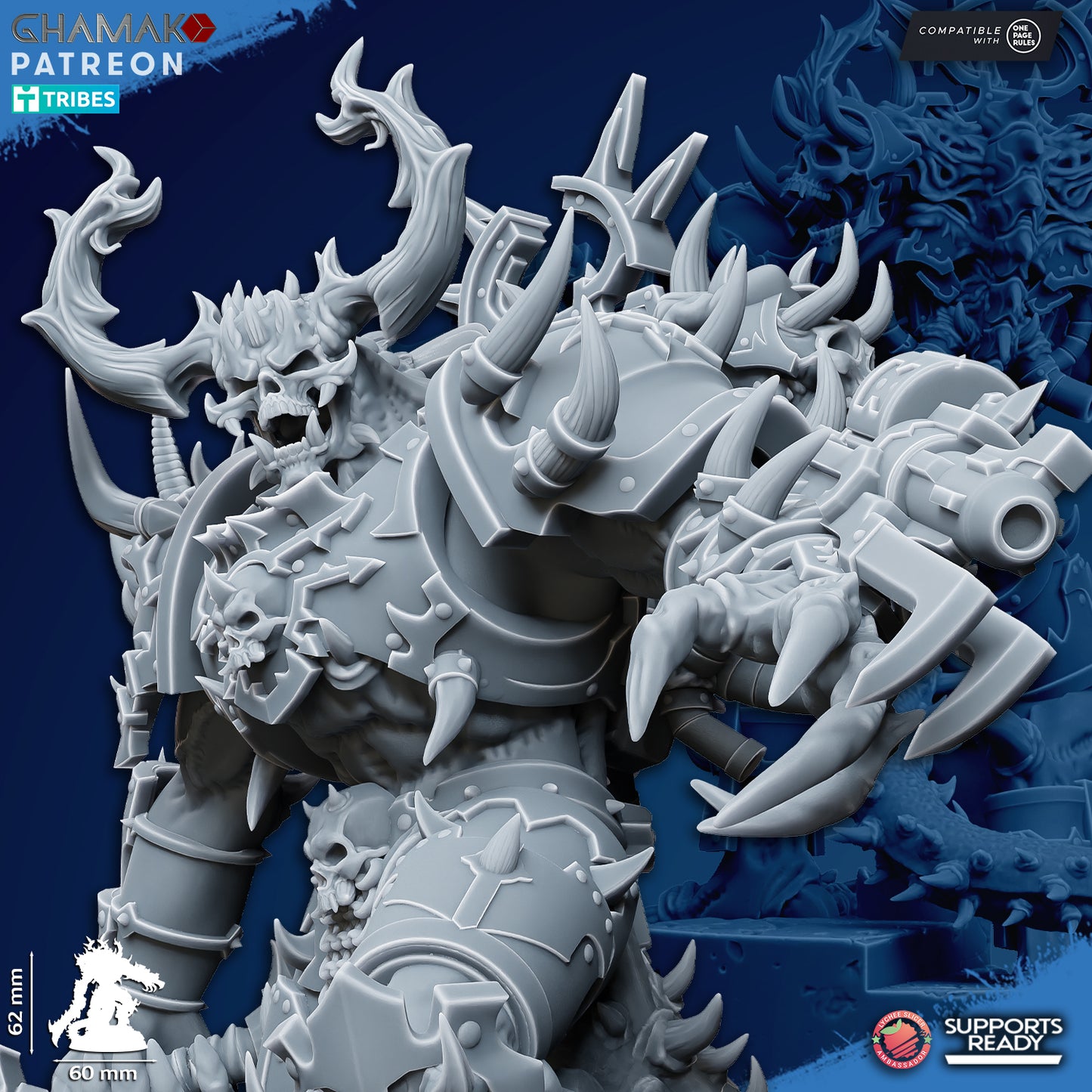Demonic Lord | Wormhole Daemons (1)  - Havoc Brothers - Ghamak - 3D Printed Mini Marines