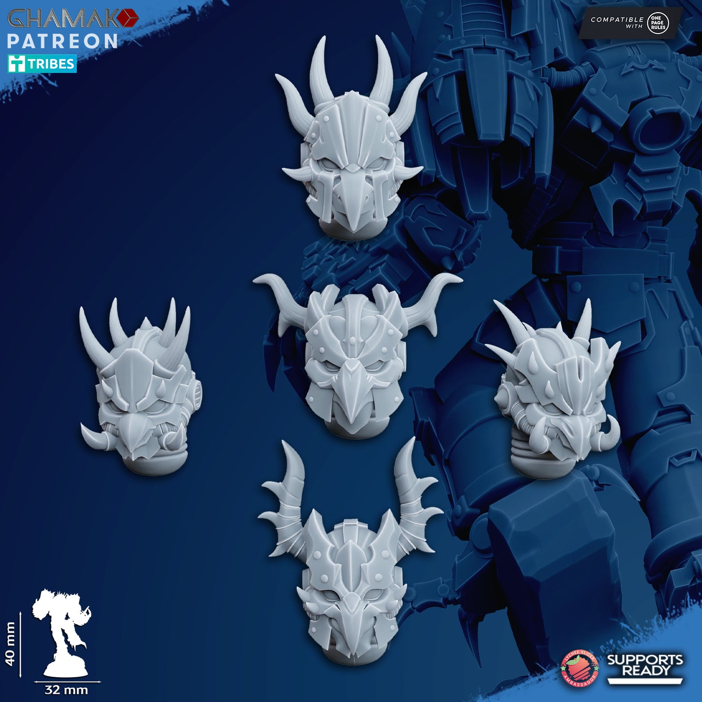 Warped Claws | Heretic Knights (10)  - Havoc Brothers - Ghamak - 3D Printed Mini Marines