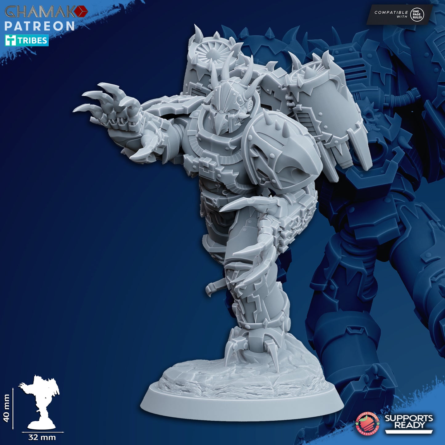 Warped Claws | Heretic Knights (10)  - Havoc Brothers - Ghamak - 3D Printed Mini Marines