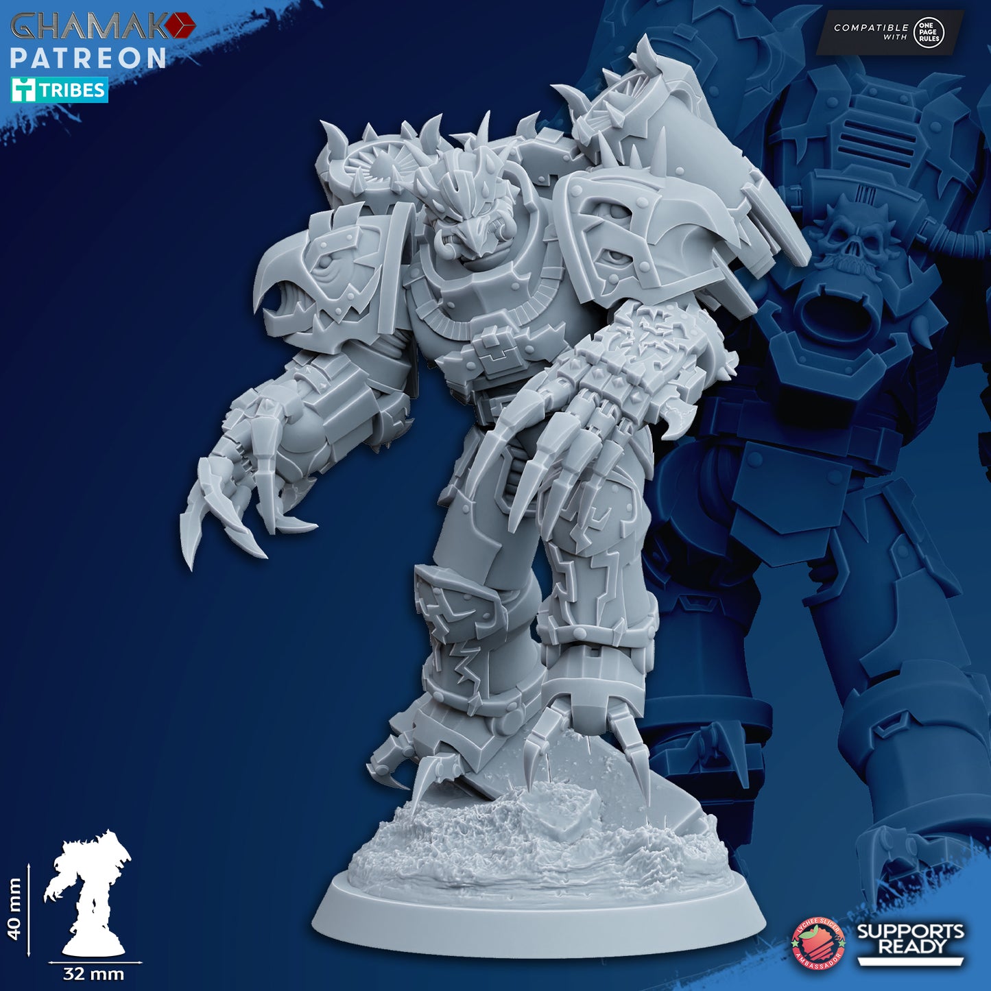 Warped Claws | Heretic Knights (10)  - Havoc Brothers - Ghamak - 3D Printed Mini Marines