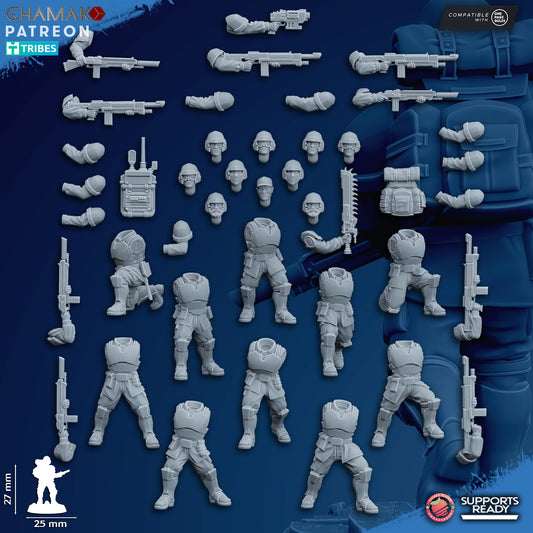 Freedom Guard Assault Troops (10) | Empire Guard - Human Defense Force - Ghamak