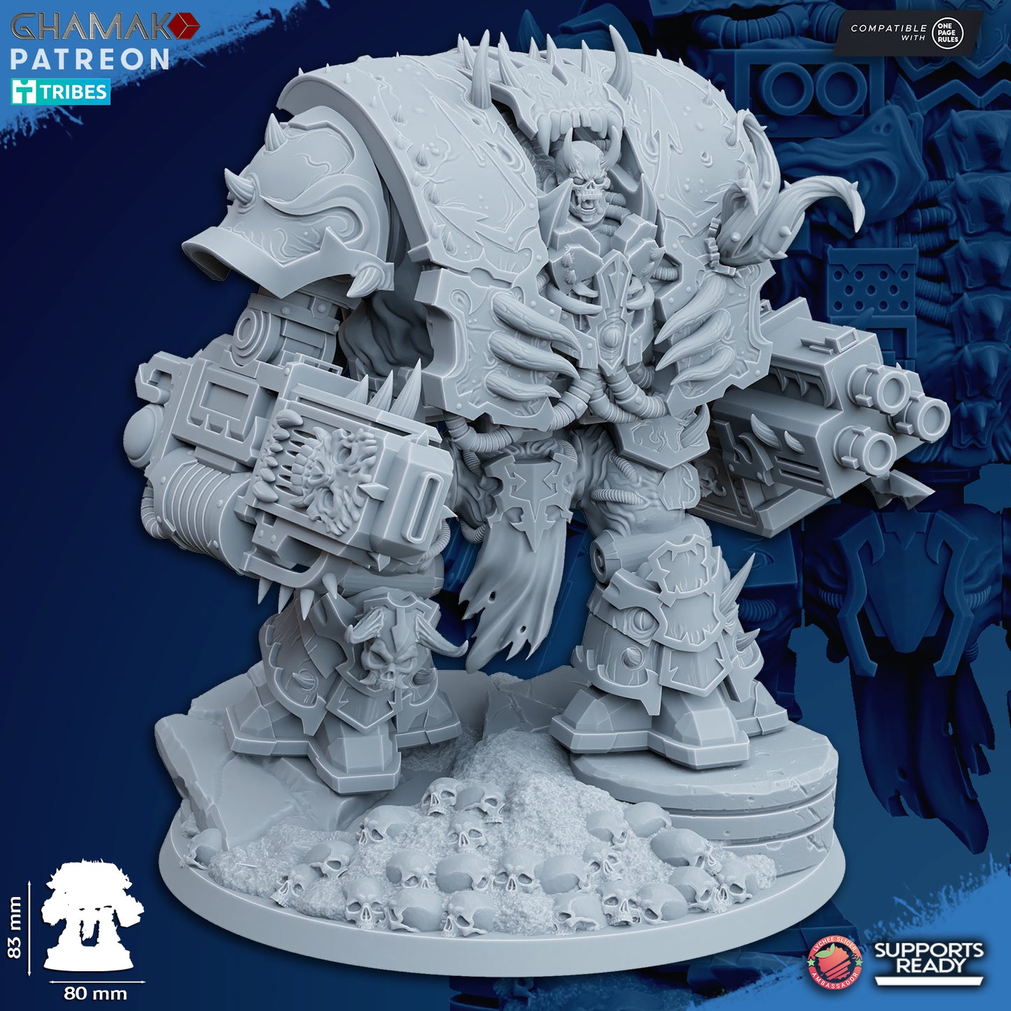 Possessed Sarcophagus | Heretic Knights (1)  - Havoc Brothers - Ghamak - 3D Printed Mini Marines