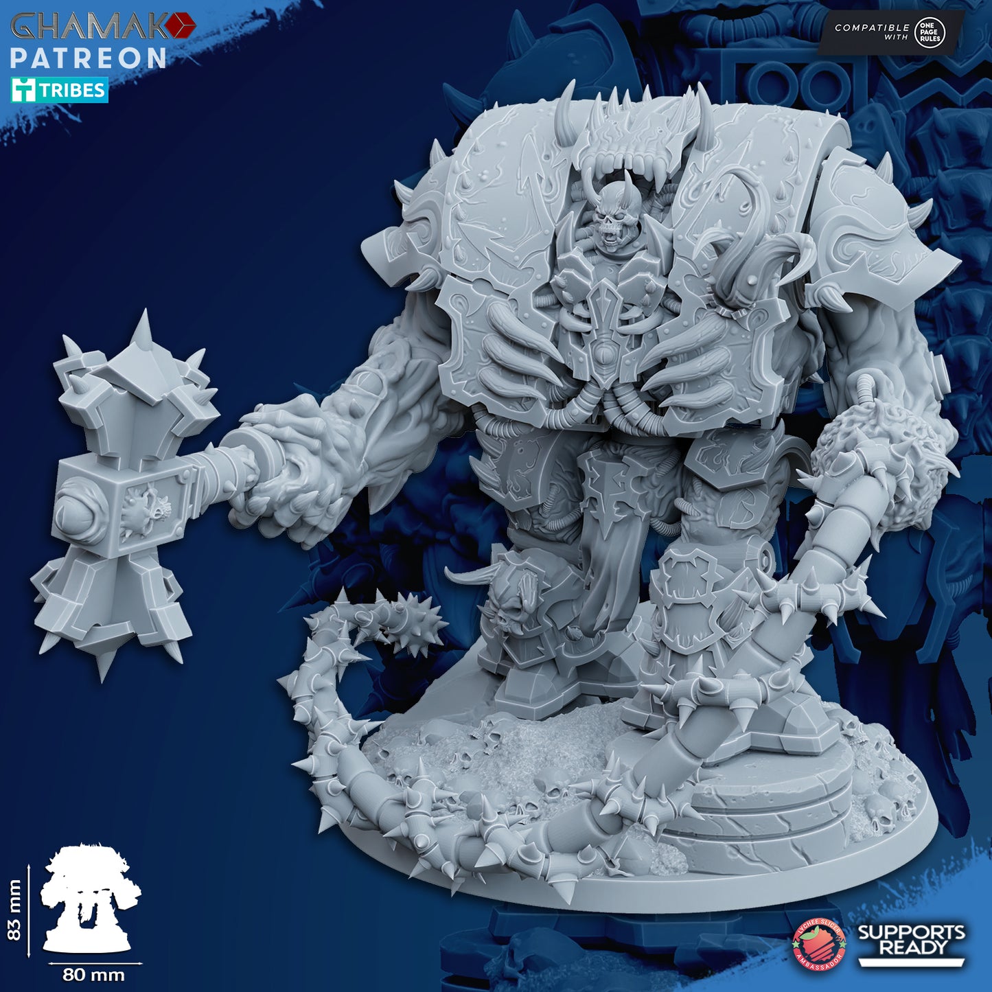 Possessed Sarcophagus | Heretic Knights (1)  - Havoc Brothers - Ghamak - 3D Printed Mini Marines