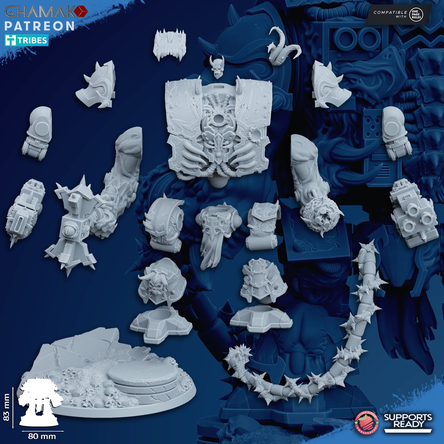 Possessed Sarcophagus | Heretic Knights (1)  - Havoc Brothers - Ghamak - 3D Printed Mini Marines