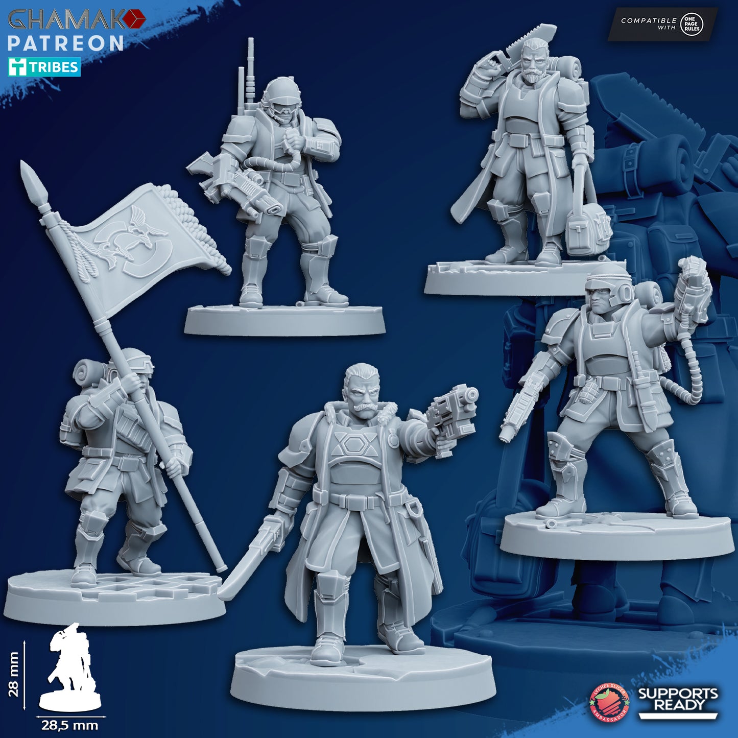 Freedom Guard Command Squad (5) | Empire Guard - Human Defense Force - Ghamak