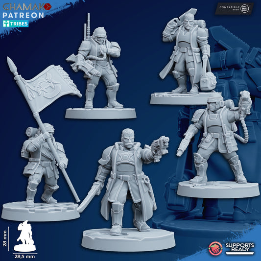 Freedom Guard Command Squad (5) | Empire Guard - Human Defense Force - Ghamak