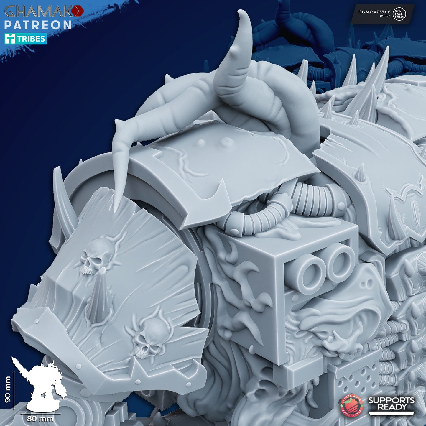 Cursed Sarcophagus | Heretic Knights (1)  - Havoc Brothers - Ghamak - 3D Printed Mini Marines