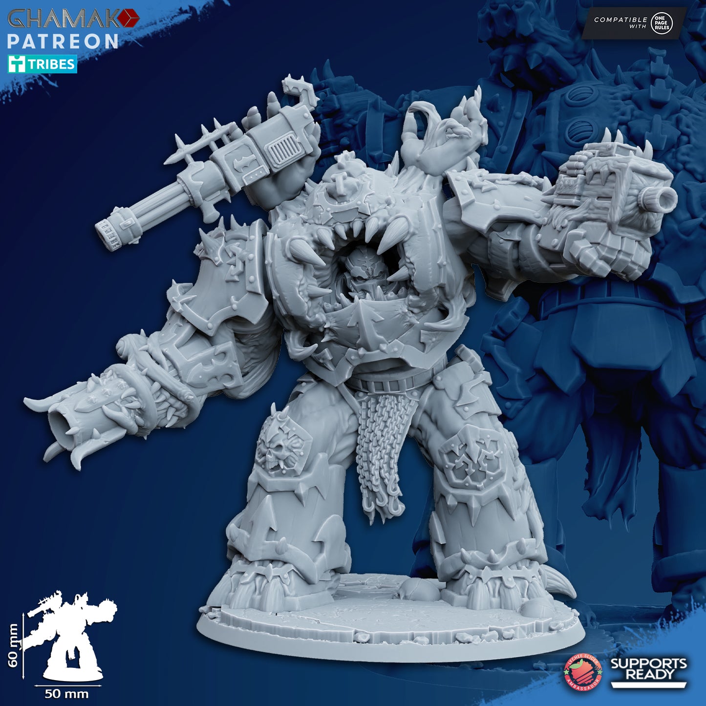 Possesed Eradicators | Heretic Knights (2)  - Havoc Brothers - Ghamak - 3D Printed Mini Marines