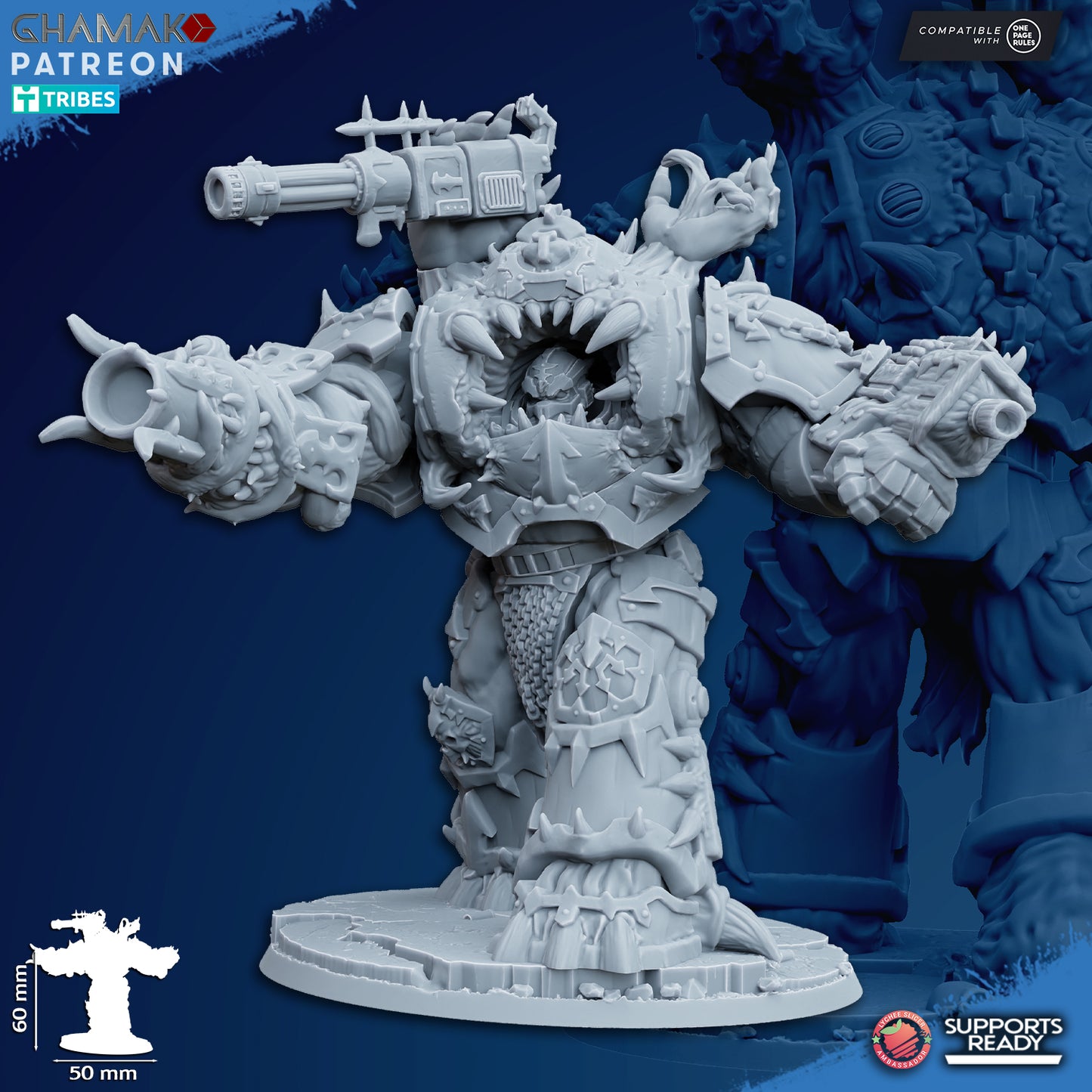 Possesed Eradicators | Heretic Knights (2)  - Havoc Brothers - Ghamak - 3D Printed Mini Marines