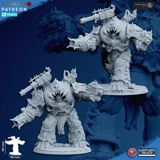 Possesed Eradicators | Heretic Knights (2)  - Havoc Brothers - Ghamak - 3D Printed Mini Marines