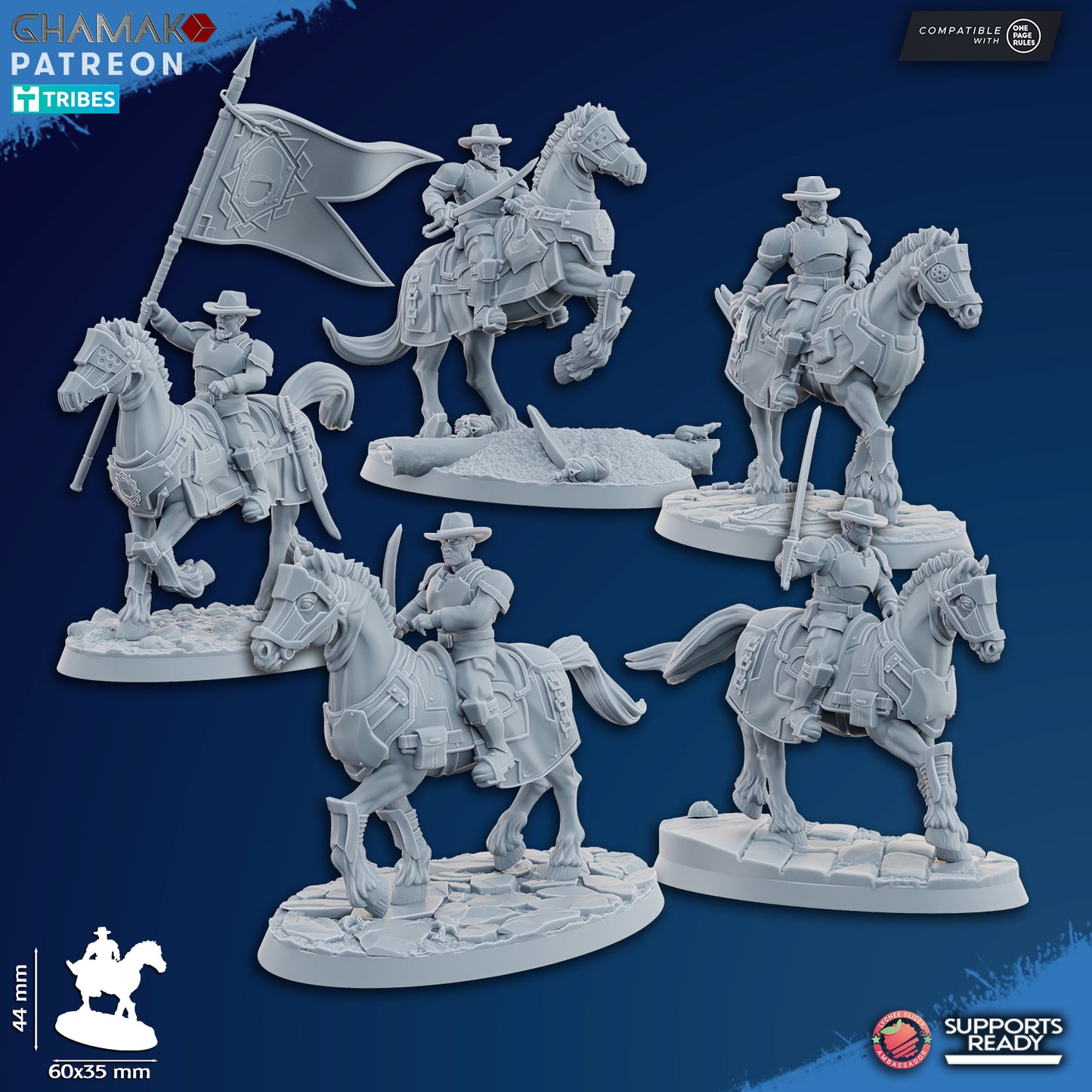 Freedom Guard Cavalry (5) | Empire Guard - Human Defense Force - Ghamak