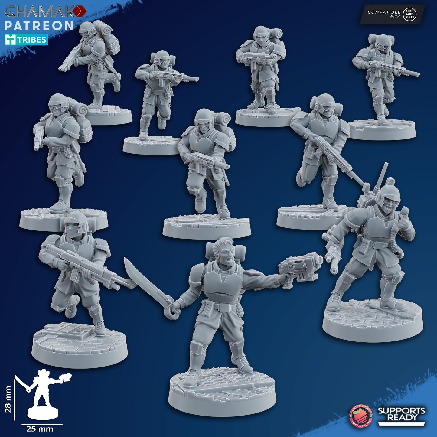 Freedom Guard Assault Squad (10) | Empire Guard - Human Defense Force - Ghamak