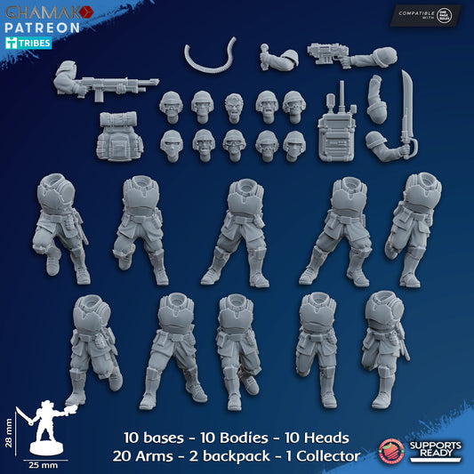 Freedom Guard Assault Squad (10) | Empire Guard - Human Defense Force - Ghamak