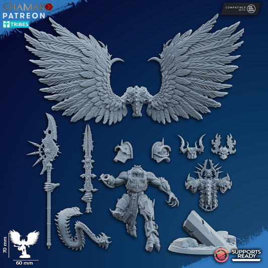 Demonic Possessed Warlock | Wormhole Daemons (1) - Havoc Brothers - Ghamak - 3D Printed Mini Marines