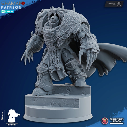Asmodeus Supreme Heretic - Archon | Chaos Knights (1)  - Havoc Brothers - Ghamak - 3D Printed Mini Marines