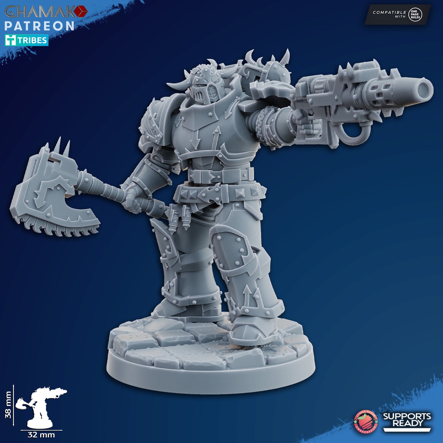 Traitor Militum Melee | Heretic Knights (10)  - Havoc Brothers - Ghamak - 3D Printed Mini Marines