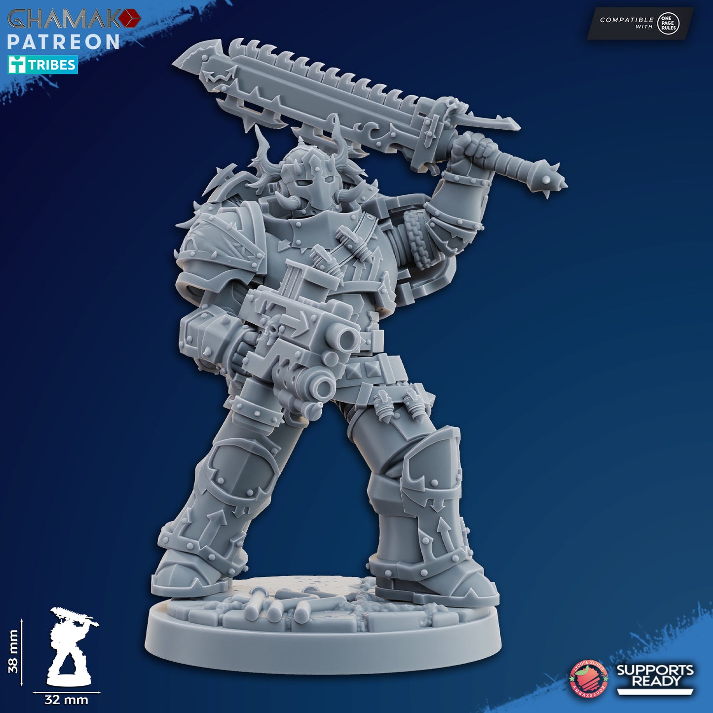 Traitor Militum Melee | Heretic Knights (10)  - Havoc Brothers - Ghamak - 3D Printed Mini Marines