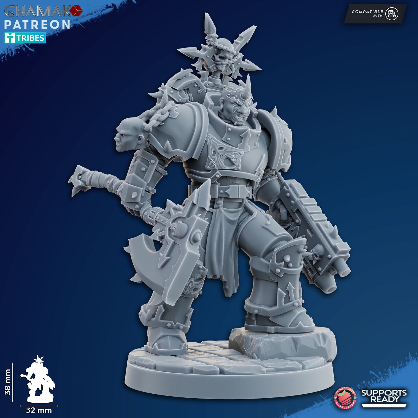 Traitor Militum Melee | Heretic Knights (10)  - Havoc Brothers - Ghamak - 3D Printed Mini Marines