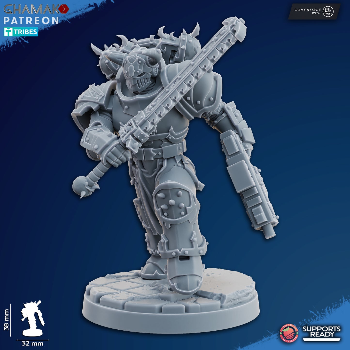 Traitor Militum Melee | Heretic Knights (10)  - Havoc Brothers - Ghamak - 3D Printed Mini Marines