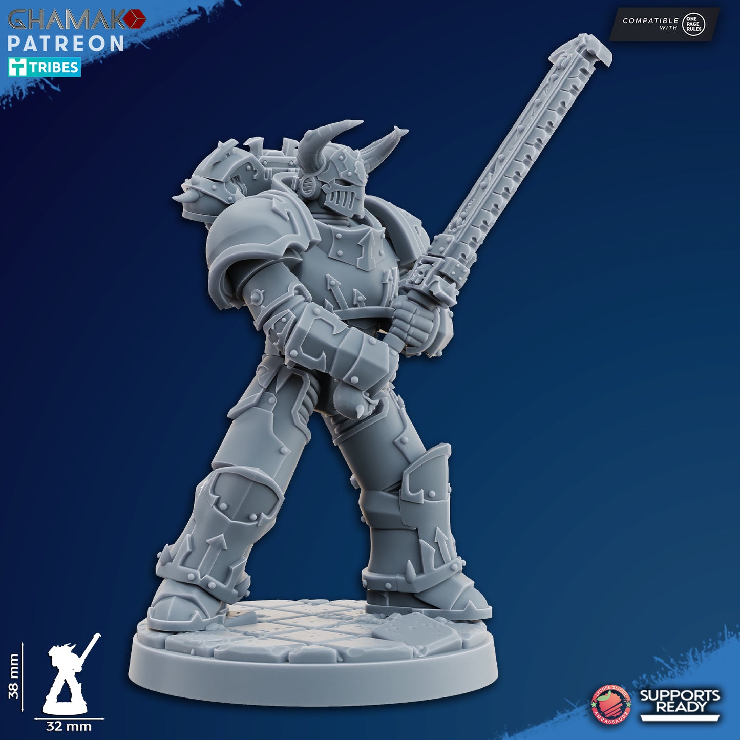 Traitor Militum Melee | Heretic Knights (10)  - Havoc Brothers - Ghamak - 3D Printed Mini Marines