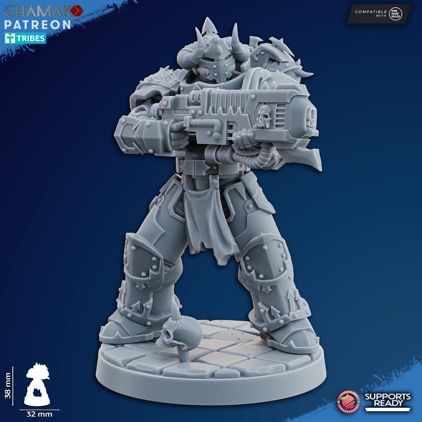 Traitor Militum Melee | Heretic Knights (10)  - Havoc Brothers - Ghamak - 3D Printed Mini Marines