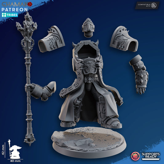 Exterminator Warlock 1 | Chaos Knights (1)  - Havoc Brothers - Ghamak - 3D Printed Mini Marines