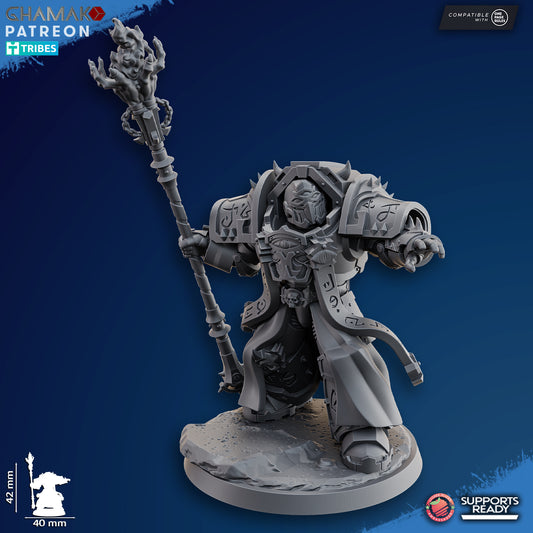 Exterminator Warlock 1 | Chaos Knights (1)  - Havoc Brothers - Ghamak - 3D Printed Mini Marines