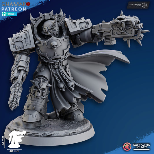 Exterminator Lord 2 | Chaos Knights (1)  - Havoc Brothers - Ghamak - 3D Printed Mini Marines