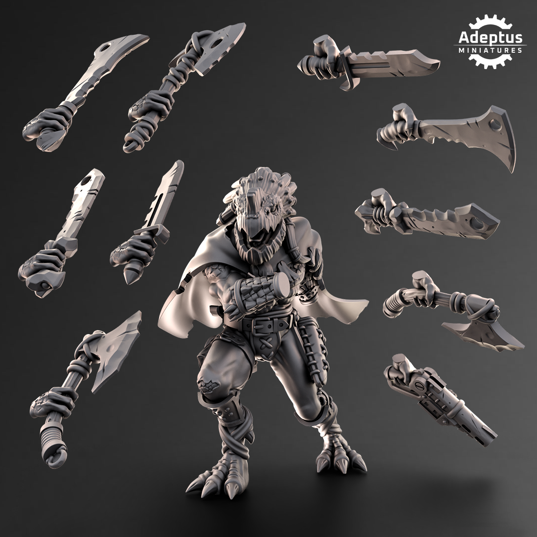 Fleshstalkers Hunters (5) Krootis - Dao Union Auxiliary - Adeptus Miniatures - Xenos