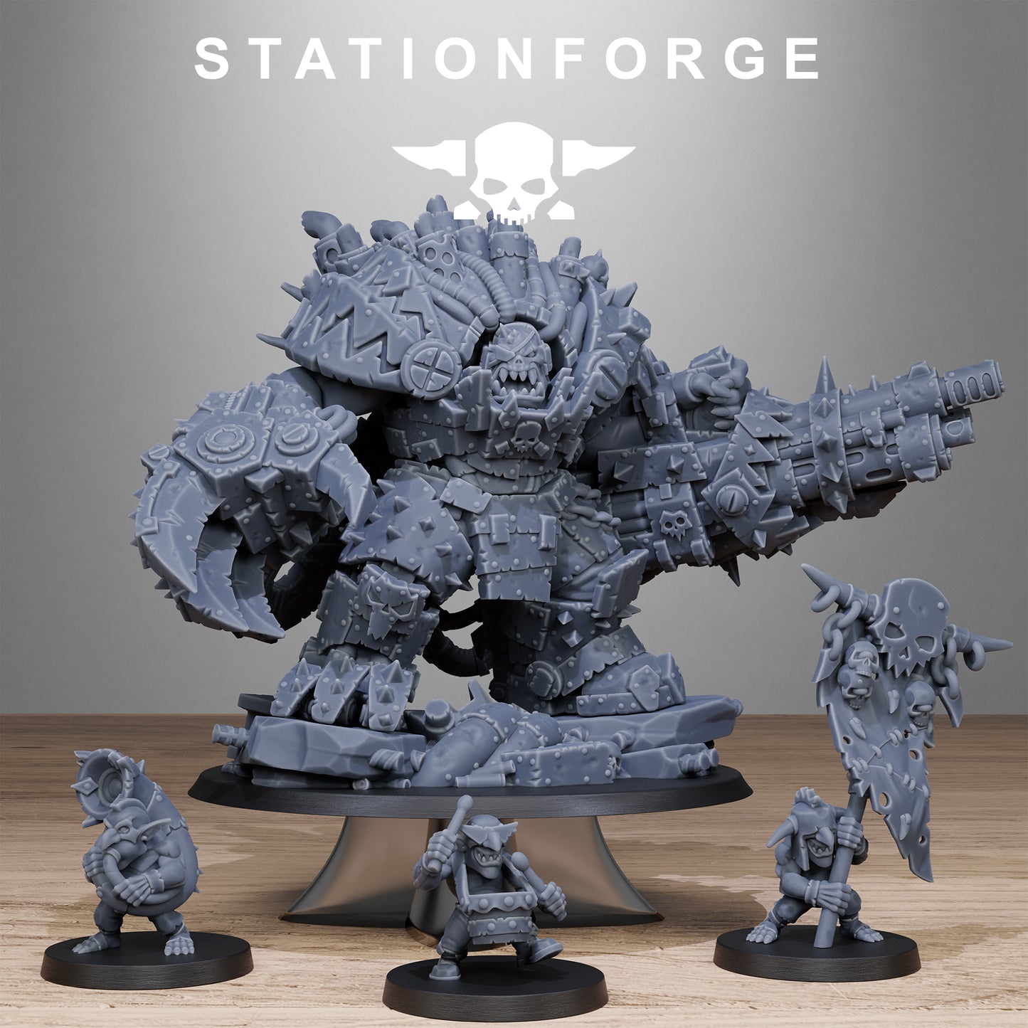 Grand Nutta 3.0 Orkaz | Space Orcs (1) - Stationforge | 3D-printed Miniatures