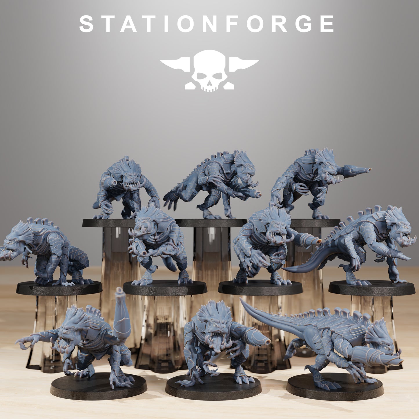 Xenarids Infantry | Alien Hives (10) - Stationforge | 3D-printed Miniatures