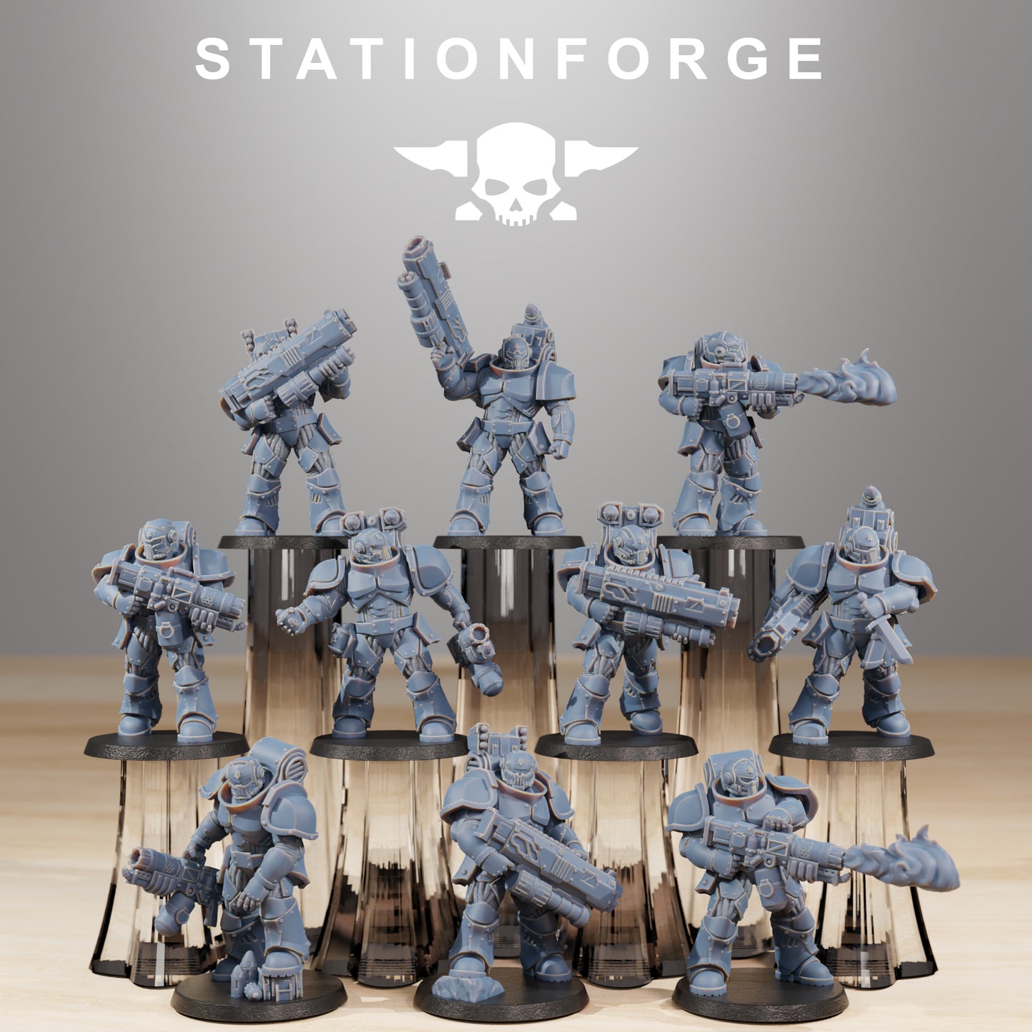 Socratis Ravagers | Socratis Knights (10) - MKX Prime Brothers - Stationforge - 3d Printed Mini Marines