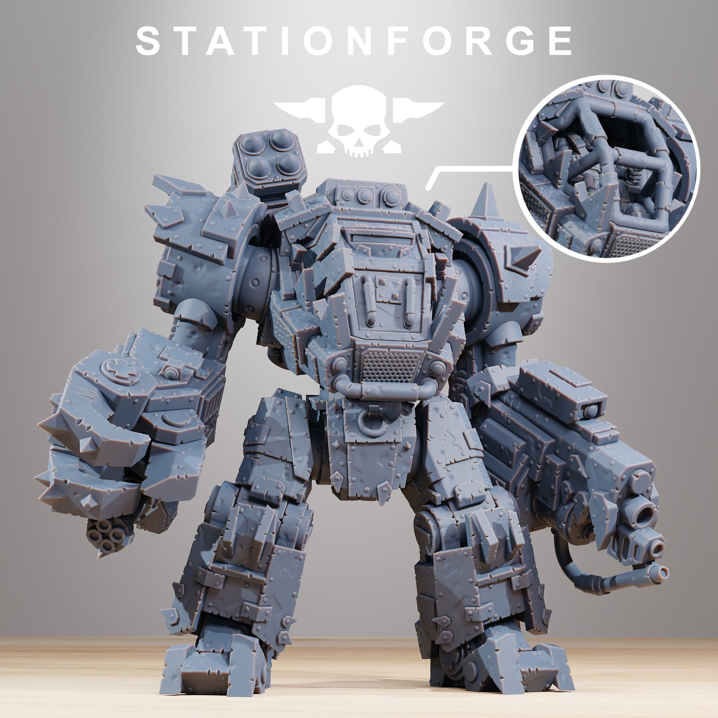 Walkinator Orkaz | Space Orcs (1) - Stationforge | 3D-printed Miniatures