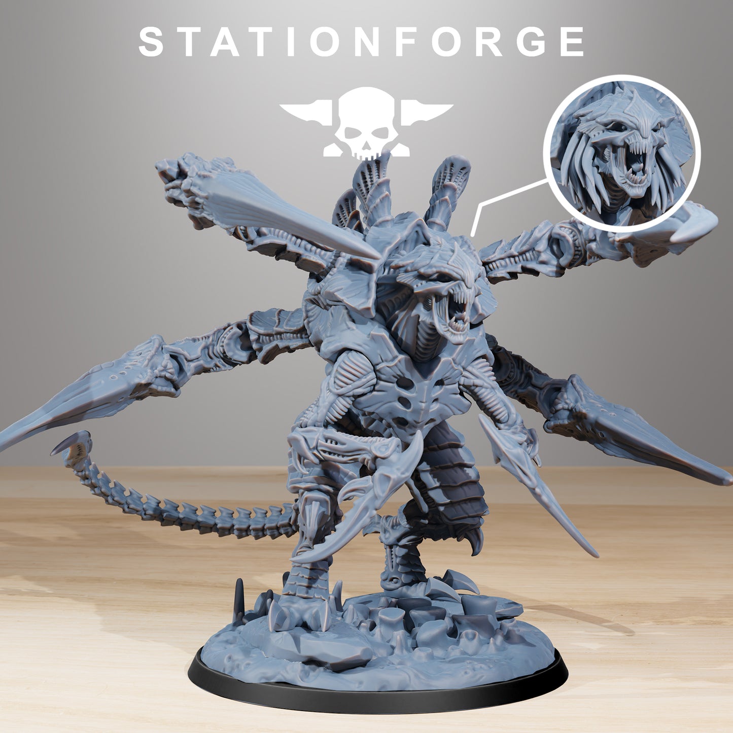 Ravage Howler Xenarid | Alien Hives (1) - Stationforge | 3D-printed Miniatures