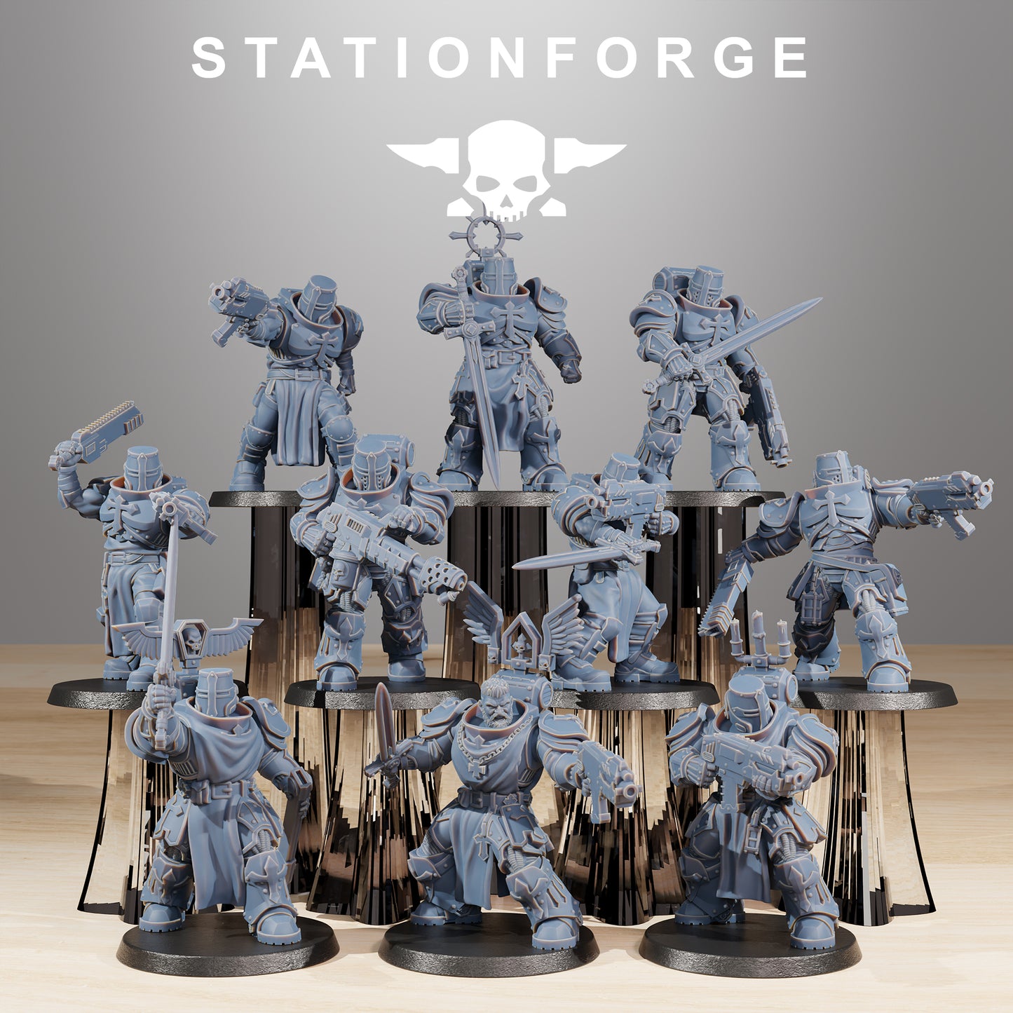 Socratis Zealots | Socratis Knights (10) - MKX Prime Brothers - Stationforge - 3d Printed Mini Marines