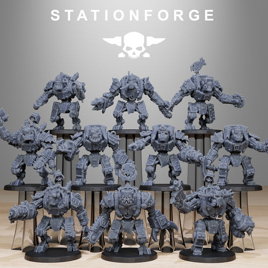 Orkaz Bots Infantry | Space Orcs (10) - Stationforge | 3D-printed Miniatures