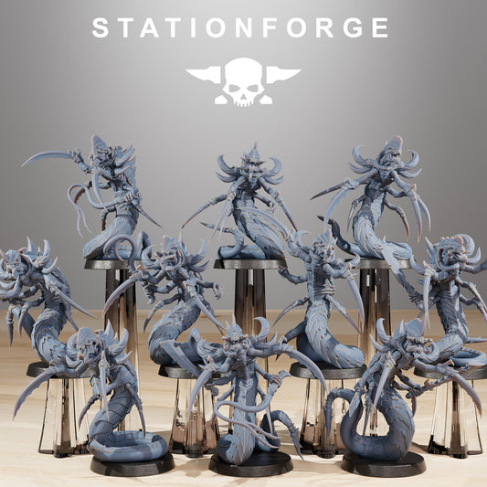 Serpents Xenarids | Alien Hives (10) - Stationforge | 3D-printed Miniatures