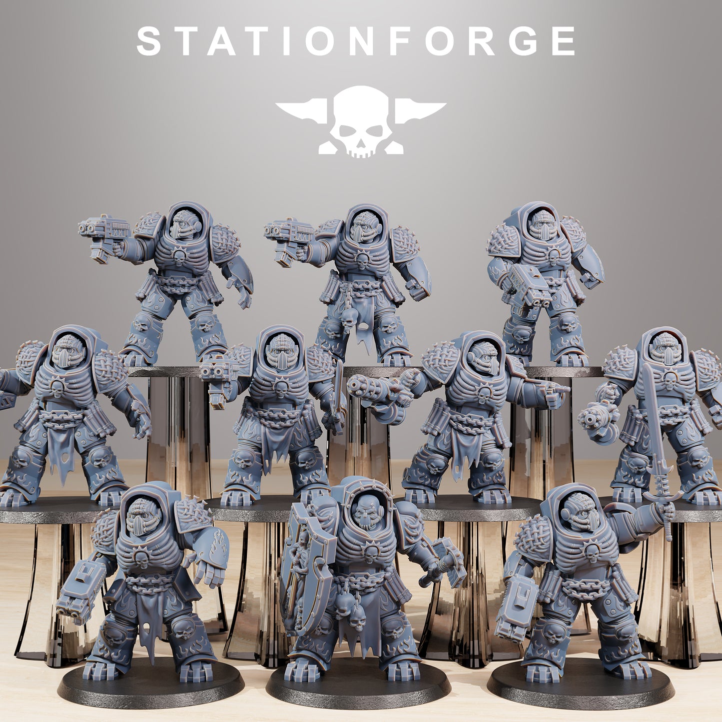 Socratis Doom Reapers Vanguard | Socratis Knights (10) - MKX Prime Brothers - Stationforge - 3d Printed Mini Marines