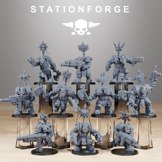 Skullkrushers Orkaz | Space Orcs (10) - Stationforge | 3D-printed Miniatures