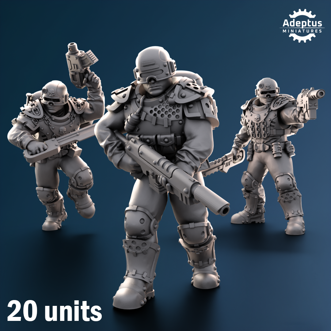 Greyplate Regiment - Empire Guard - Human Defense Force - Adeptus Miniatures