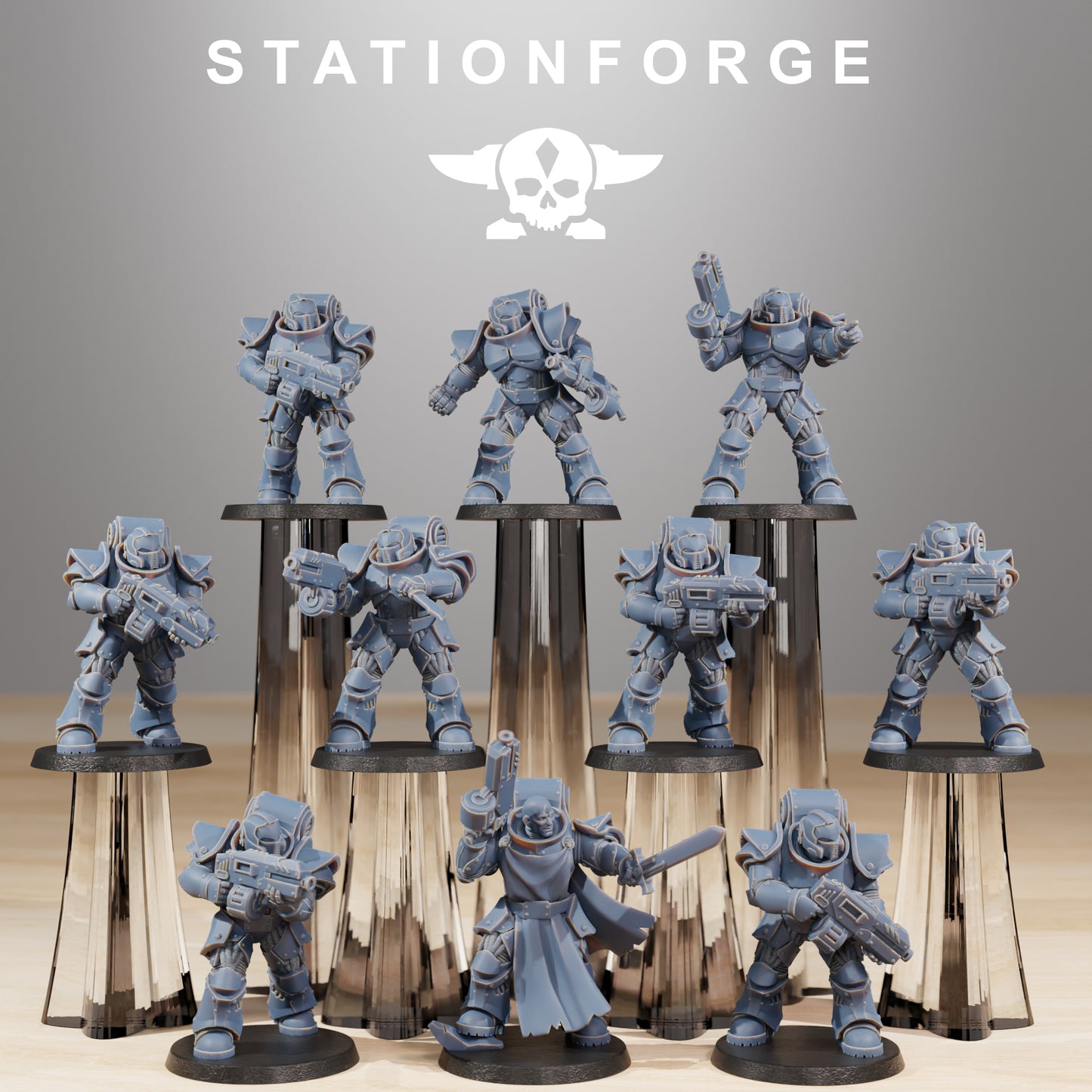 Socratis Legion Infantry | Socratis Knights (10) - MKX Prime Brothers - Stationforge - 3d Printed Mini Marines
