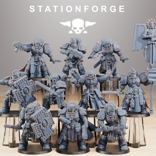 Socratis Guardmen | Socratis Knights (10) - MKX Prime Brothers - Stationforge - 3d Printed Mini Marines